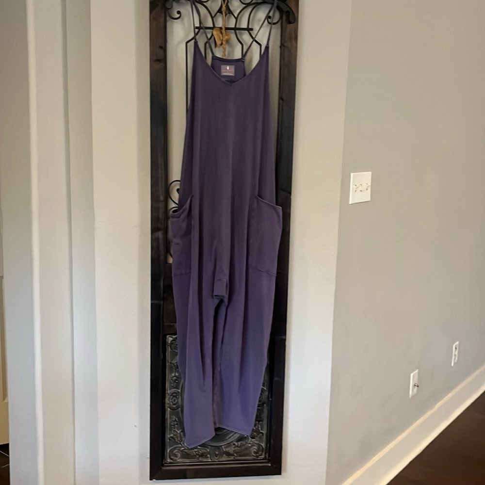 Free People Movement Hot Shot Onesie Size L color Purple